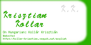 krisztian kollar business card